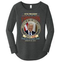 President Donald Trump Inauguration 2025 Memorabilia Women's Perfect Tri Tunic Long Sleeve Shirt