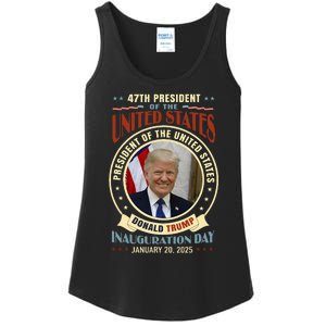 President Donald Trump Inauguration 2025 Memorabilia Ladies Essential Tank