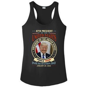 President Donald Trump Inauguration 2025 Memorabilia Ladies PosiCharge Competitor Racerback Tank