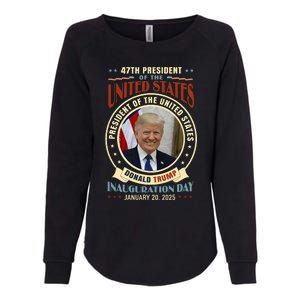 President Donald Trump Inauguration 2025 Memorabilia Womens California Wash Sweatshirt