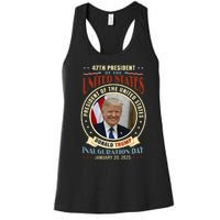 President Donald Trump Inauguration 2025 Memorabilia Women's Racerback Tank