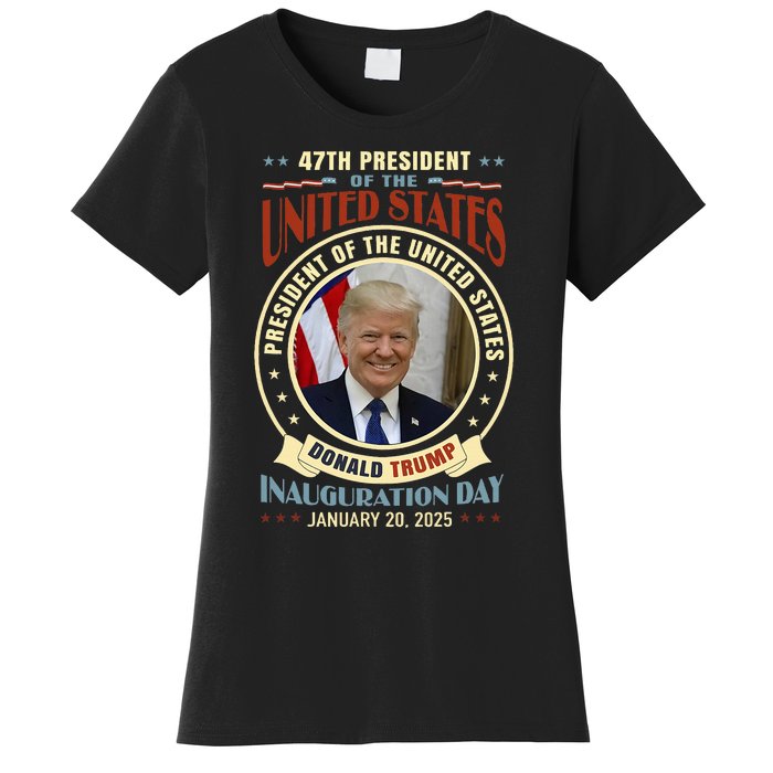 President Donald Trump Inauguration 2025 Memorabilia Women's T-Shirt