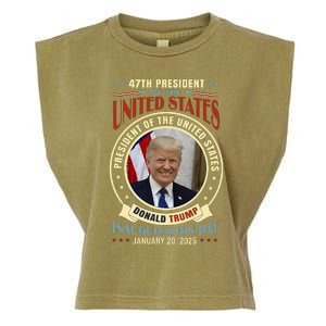 President Donald Trump Inauguration 2025 Memorabilia Garment-Dyed Women's Muscle Tee