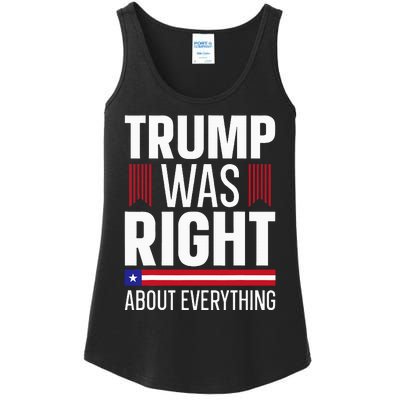 Pro Donald Trump Trump Was Right About Everything Ladies Essential Tank