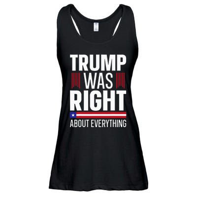 Pro Donald Trump Trump Was Right About Everything Ladies Essential Flowy Tank