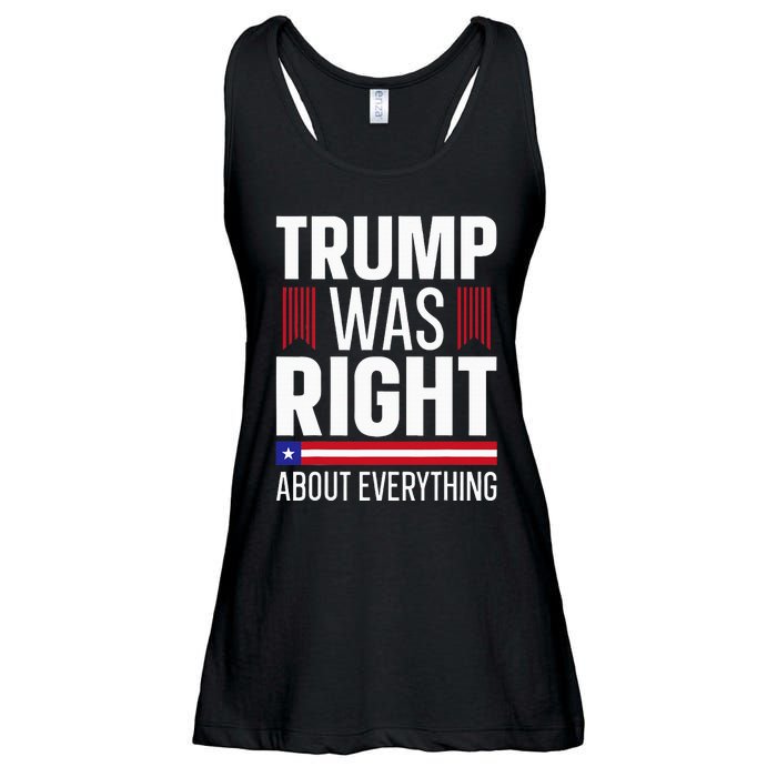 Pro Donald Trump Trump Was Right About Everything Ladies Essential Flowy Tank