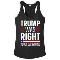 Pro Donald Trump Trump Was Right About Everything Ladies PosiCharge Competitor Racerback Tank