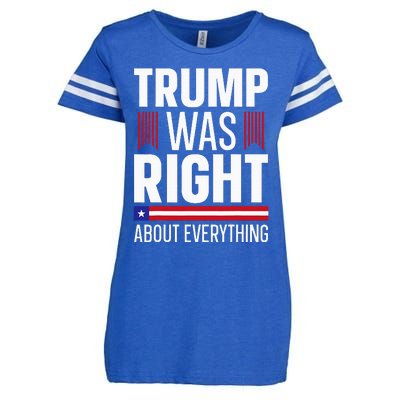 Pro Donald Trump Trump Was Right About Everything Enza Ladies Jersey Football T-Shirt