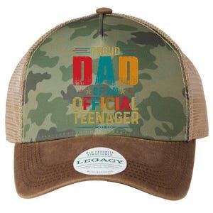 Proud Dad Teenager Funny Bday Party 13 Year Old Legacy Tie Dye Trucker Hat