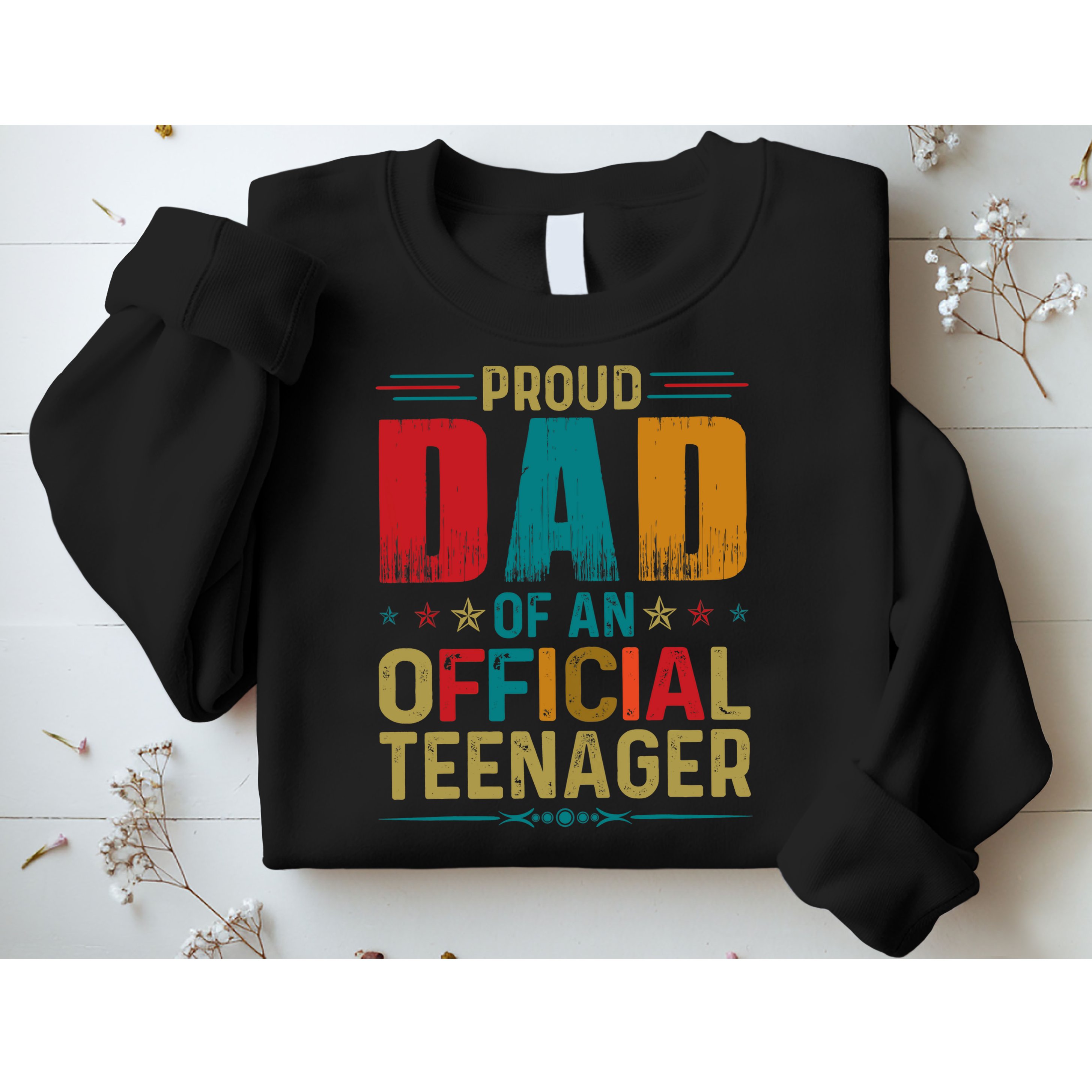 Proud Dad Teenager Funny Bday Party 13 Year Old Sweatshirt