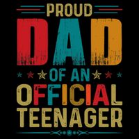 Proud Dad Teenager Funny Bday Party 13 Year Old Sweatshirt