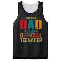 Proud Dad Teenager Funny Bday Party 13 Year Old Mesh Reversible Basketball Jersey Tank