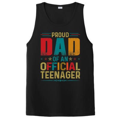 Proud Dad Teenager Funny Bday Party 13 Year Old PosiCharge Competitor Tank