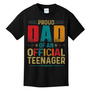 Proud Dad Teenager Funny Bday Party 13 Year Old Kids T-Shirt