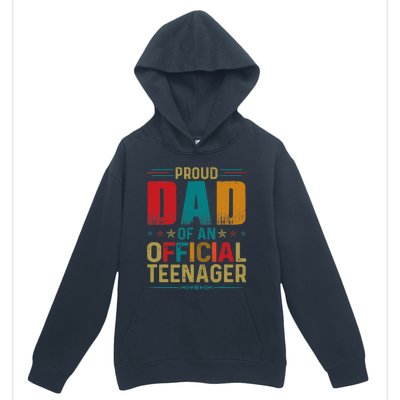 Proud Dad Teenager Funny Bday Party 13 Year Old Urban Pullover Hoodie