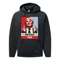 Pro Donald Trump Gifts Republican Conservative Impeach This Performance Fleece Hoodie