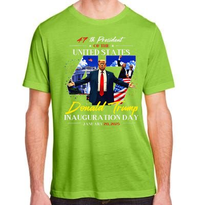 President Donald Trump Inauguration Day 2025 47th Usa Flag Adult ChromaSoft Performance T-Shirt