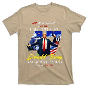 President Donald Trump Inauguration Day 2025 47th Usa Flag T-Shirt