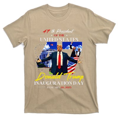 President Donald Trump Inauguration Day 2025 47th Usa Flag T-Shirt