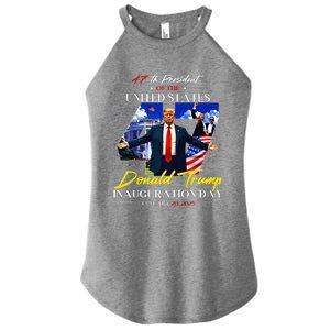 President Donald Trump Inauguration Day 2025 47th Usa Flag Women's Perfect Tri Rocker Tank