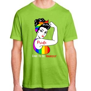 Pride Dare To Be Yourself Funny Lgbt Pride Funny Gift Adult ChromaSoft Performance T-Shirt