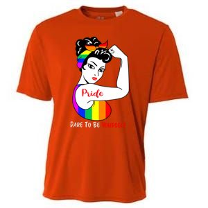 Pride Dare To Be Yourself Funny Lgbt Pride Funny Gift Cooling Performance Crew T-Shirt