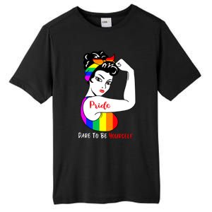 Pride Dare To Be Yourself Funny Lgbt Pride Funny Gift Tall Fusion ChromaSoft Performance T-Shirt