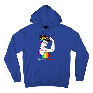 Pride Dare To Be Yourself Funny Lgbt Pride Funny Gift Hoodie