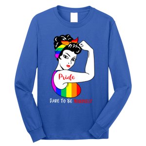 Pride Dare To Be Yourself Funny Lgbt Pride Funny Gift Long Sleeve Shirt