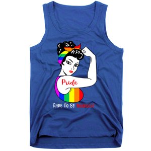 Pride Dare To Be Yourself Funny Lgbt Pride Funny Gift Tank Top