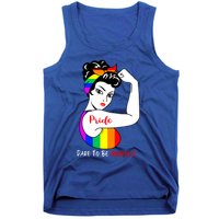 Pride Dare To Be Yourself Funny Lgbt Pride Funny Gift Tank Top