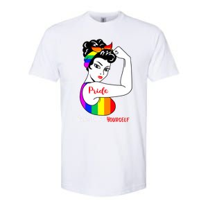 Pride Dare To Be Yourself Funny Lgbt Pride Funny Gift Softstyle CVC T-Shirt