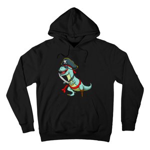 Pirate Dinosaur T Rex Funny Tyrannosaurus Halloween Hoodie