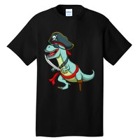 Pirate Dinosaur T Rex Funny Tyrannosaurus Halloween Tall T-Shirt