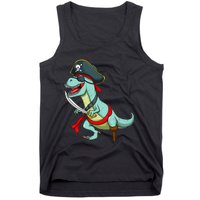 Pirate Dinosaur T Rex Funny Tyrannosaurus Halloween Tank Top