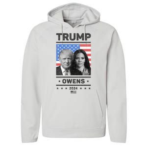 President Donald Trump And Vice President Candace Owens 2024 Performance Fleece Hoodie