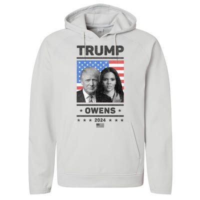 President Donald Trump And Vice President Candace Owens 2024 Performance Fleece Hoodie