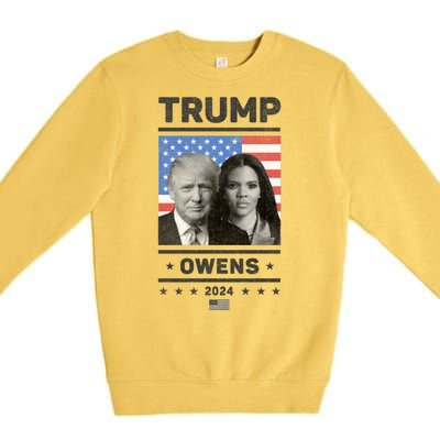 President Donald Trump And Vice President Candace Owens 2024 Premium Crewneck Sweatshirt