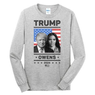 President Donald Trump And Vice President Candace Owens 2024 Tall Long Sleeve T-Shirt