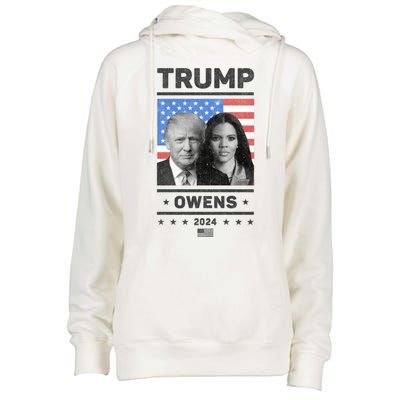 President Donald Trump And Vice President Candace Owens 2024 Womens Funnel Neck Pullover Hood