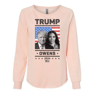 President Donald Trump And Vice President Candace Owens 2024 Womens California Wash Sweatshirt