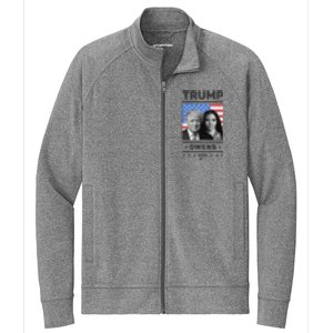 President Donald Trump And Vice President Candace Owens 2024 Stretch Full-Zip Cadet Jacket