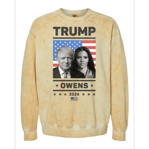 President Donald Trump And Vice President Candace Owens 2024 Colorblast Crewneck Sweatshirt