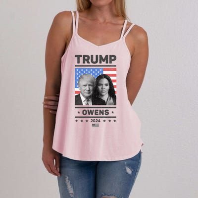 President Donald Trump And Vice President Candace Owens 2024 Women's Strappy Tank