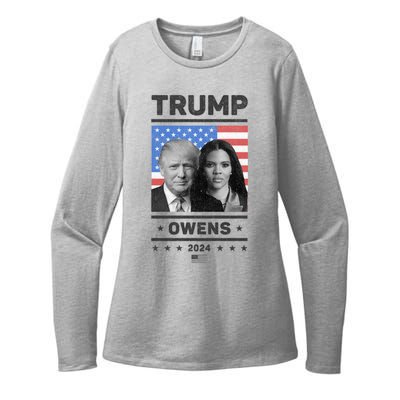 President Donald Trump And Vice President Candace Owens 2024 Womens CVC Long Sleeve Shirt