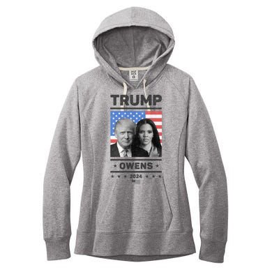 President Donald Trump And Vice President Candace Owens 2024 Women's Fleece Hoodie