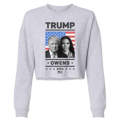 President Donald Trump And Vice President Candace Owens 2024 Cropped Pullover Crew