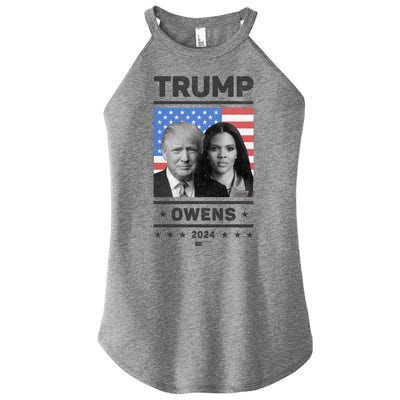 President Donald Trump And Vice President Candace Owens 2024 Women's Perfect Tri Rocker Tank