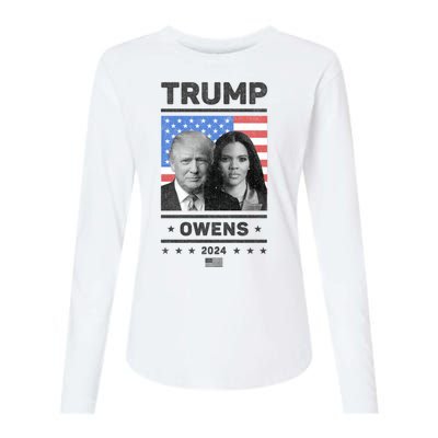 President Donald Trump And Vice President Candace Owens 2024 Womens Cotton Relaxed Long Sleeve T-Shirt