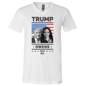 President Donald Trump And Vice President Candace Owens 2024 V-Neck T-Shirt